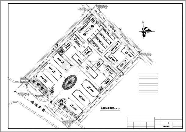 泰州市姜堰区某机械加工厂总平面规划设计cad图纸占地81万平